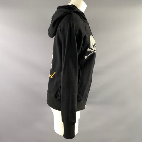 MASTERMIND JAPAN Size M Black Silver Cotton Skulls Jacket