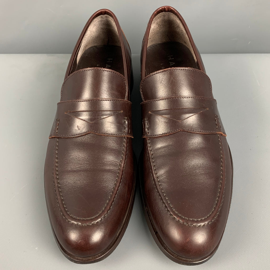 HARRYS OF LONDON Size 11 Brown Leather Penny Loafers – Sui  display picture 1