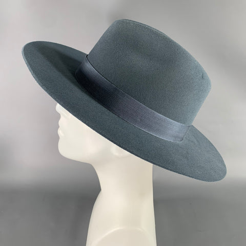 HAMPUI HATS Size 61 Grey Blue Felt Hats