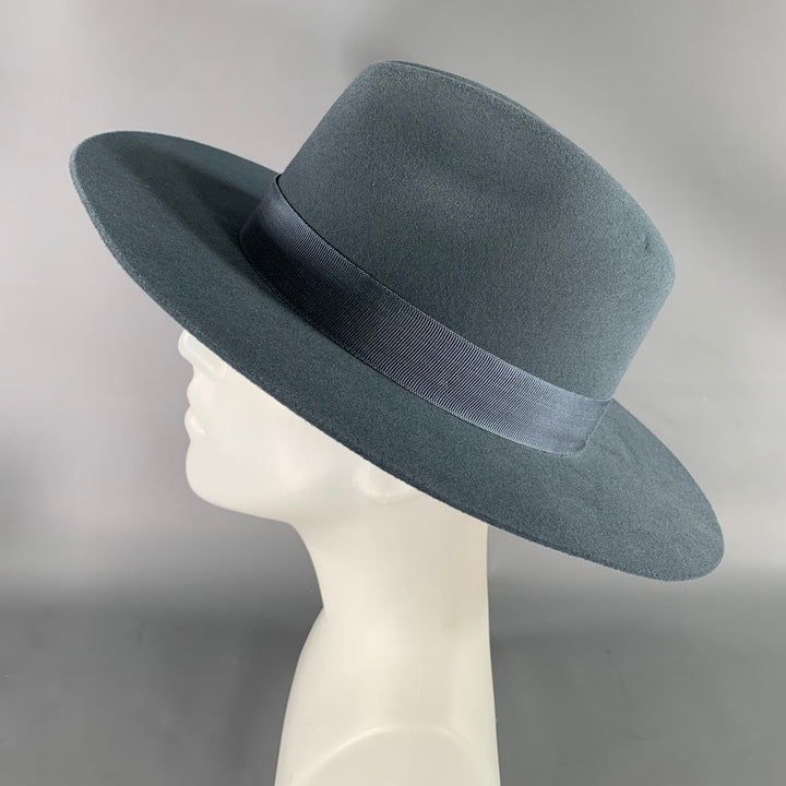 HAMPUI HATS Size 61 Grey Blue Felt Hats