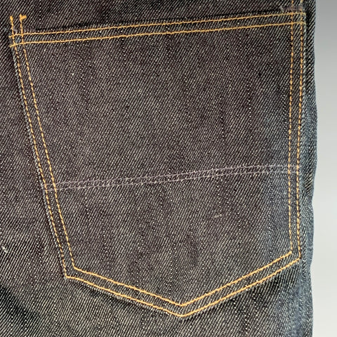 Jeans en coton indigo bleu à braguette boutonnée SIMON MILLER Taille 32