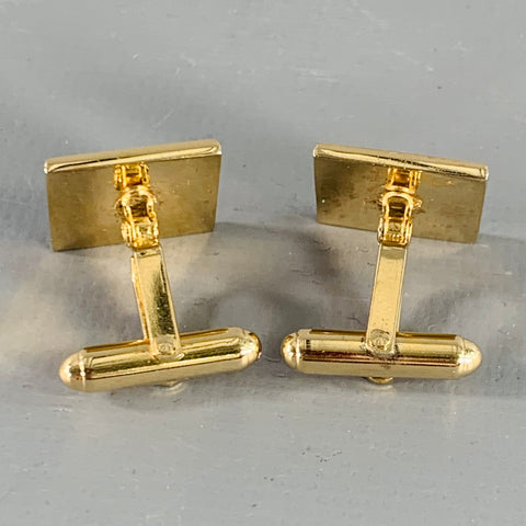 GIVENCHY Gold Silver Metal Cuff Links Tie Clip Set