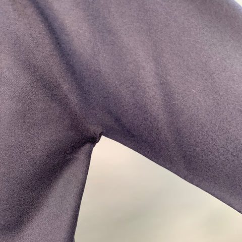 Chemise à manches longues EMPORIO ARMANI en laine mélangée bleu marine, taille S