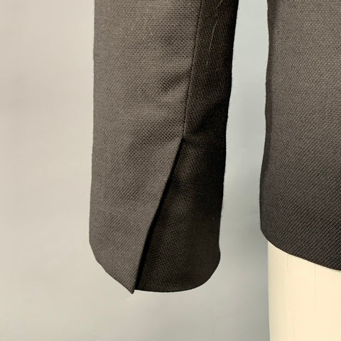 MM6 MAISON MARGIELA Size 2 Black Wool Shawl Collar Jacket Blazer