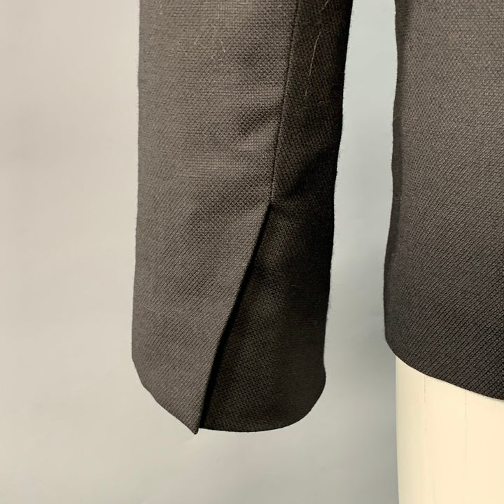 MM6 MAISON MARGIELA Size 2 Black Wool Shawl Collar Jacket Blazer