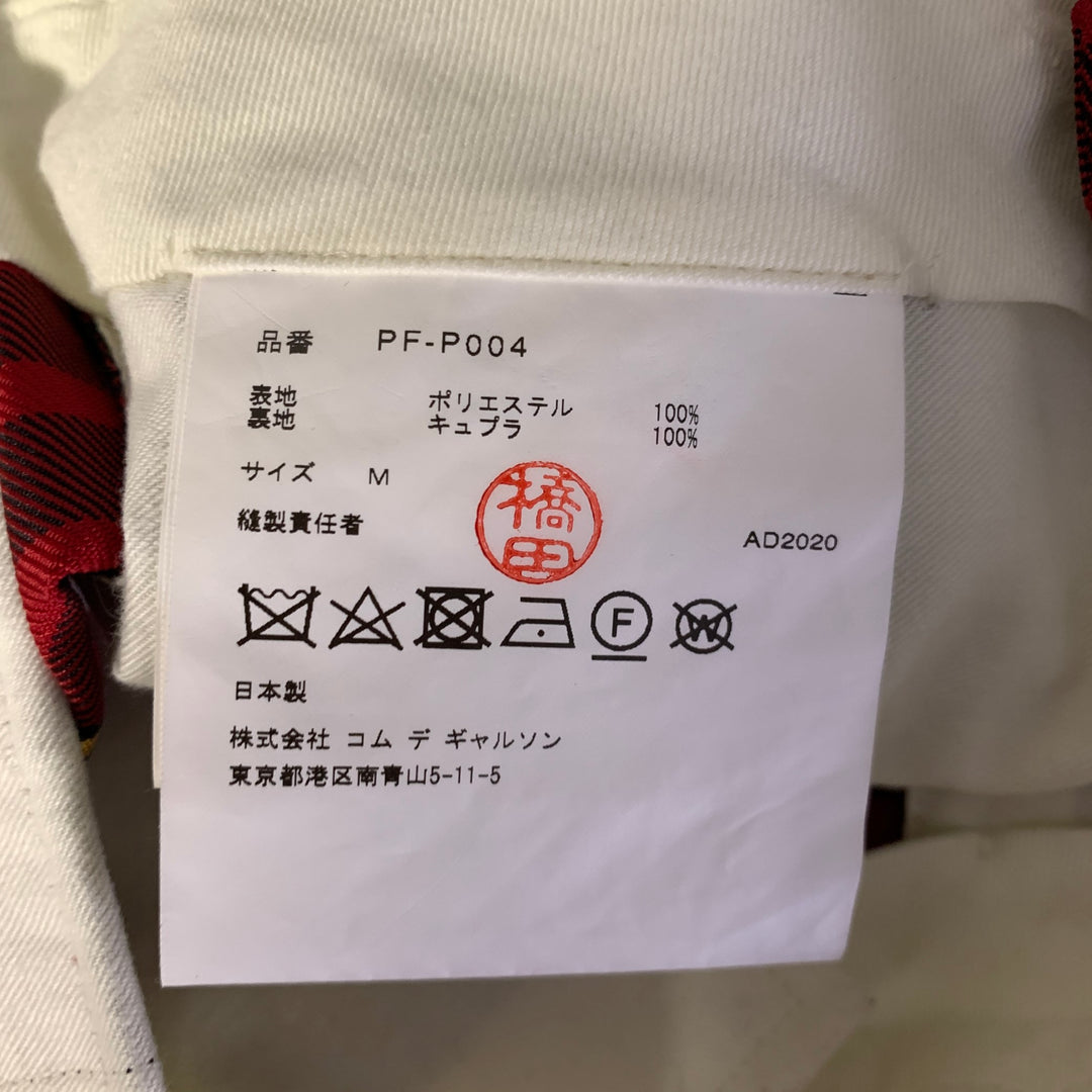 COMME des GARCONS HOMME PLUS Size M Red Black Yellow Tartan Pants