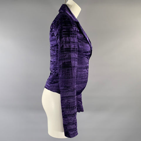 PATRIZIA PEPE Size S Purple Polyester Blend Jacket