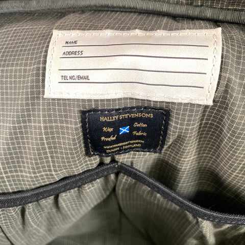 JACK SPADE Grey Gunmetal Shimmer Waxed Cotton Backpack bag