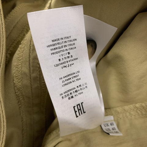 JW ANDERSON Size 40 Khaki Cotton Belted Casual Pants