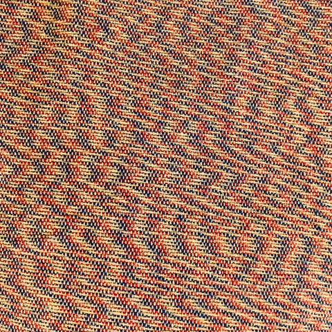 TENDER CO. Size XL Orange Navy Yellow Zig Zag Cotton Long Sleeve Shirt