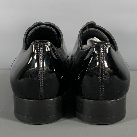 DSQUARED2 Size 9.5 Black Solid Leather Lace Up Lace Up Shoes