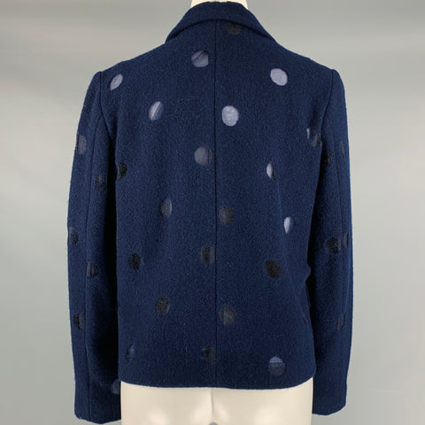 COMME des GARCONS 1997 Taille M Veste courte en laine noire marine