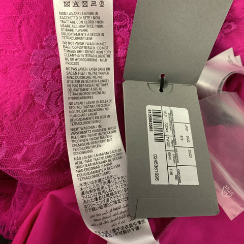 BALENCIAGA Size S Pink Polyamide  Elastane Lace High Collar Set