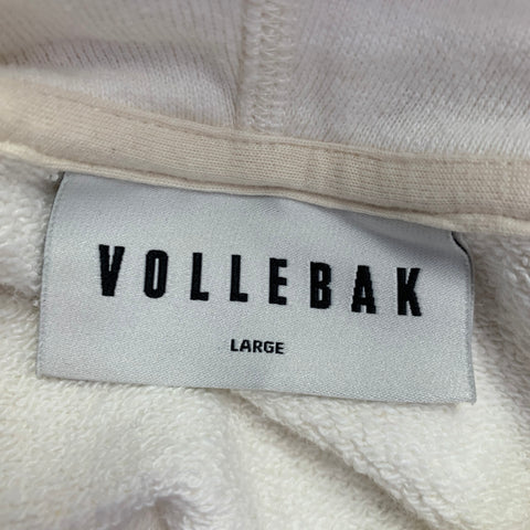Sweat à capuche VOLLEBAK L Coton Chanvre Crème