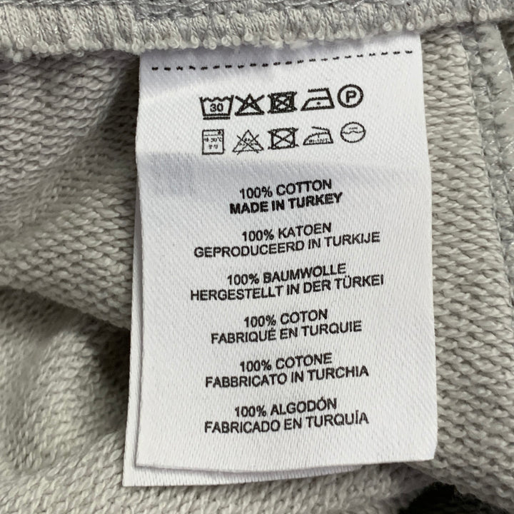 DRIES VAN NOTEN Size L Grey Cotton Drawstring Gym Shorts