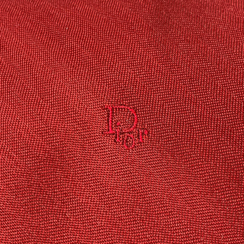 CHRISTIAN DIOR Burgundy Logo Tie