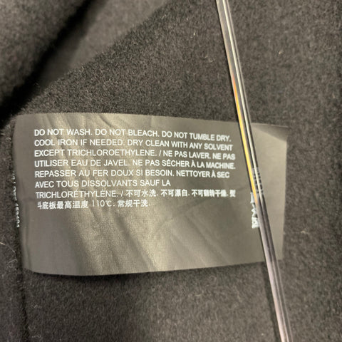 THEORY Size M River Black Cashmere Wool Snaps Jacket