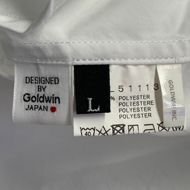 GOLDWIN Size L White Polyester One Pocket Long Sleeve Shirt