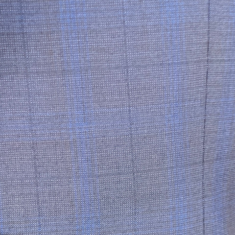 CALVIN KLEIN Size 40 Blue Navy Wool Single Breasted Suit