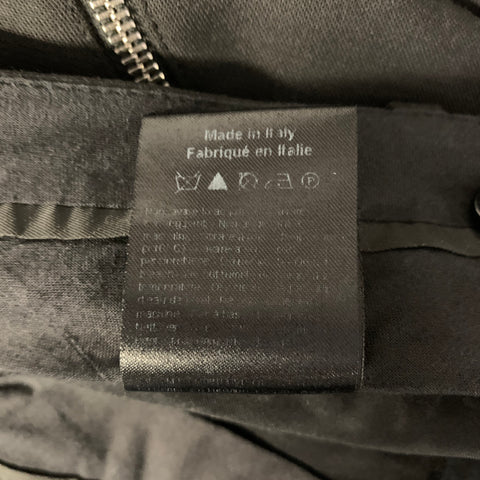 NEIL BARRETT Size 32 Black Zip Pocket Polyester Blend Skinny Pants
