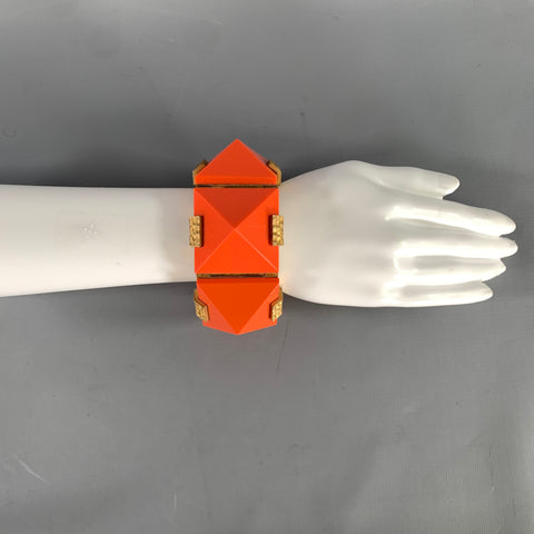 MARC JACOBS Orange Gold Sterling Bracelet