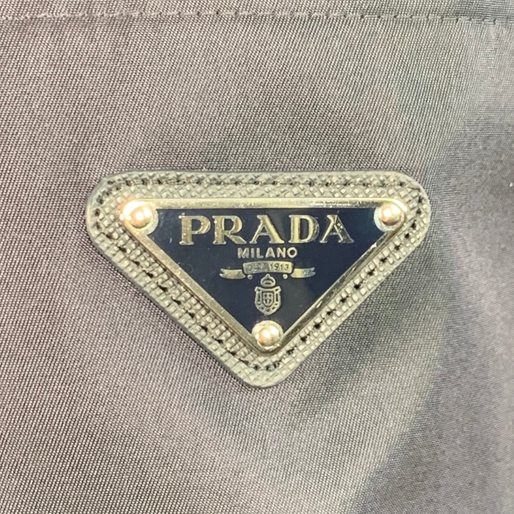 PRADA RE-NYLON Size S Navy Polyamide One Pocket Snaps Jacket
