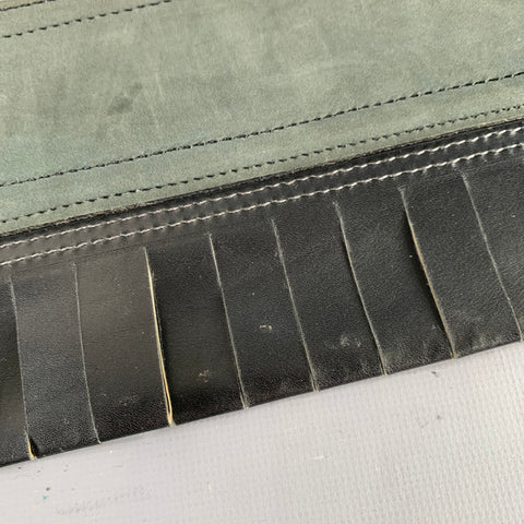ALAIA Size 27 Black Fringe Leather Belt