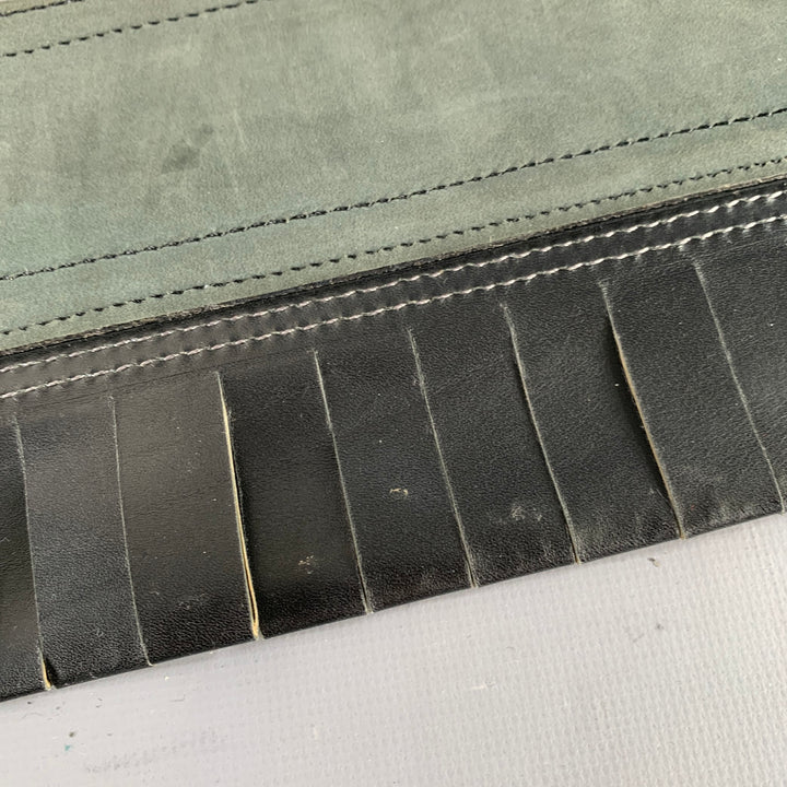 ALAIA Size 27 Black Fringe Leather Belt