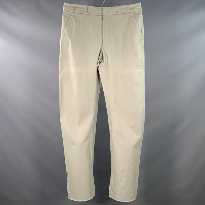 MAISON MARTIN MARGIELA Size M Grey Cotton Straight Casual Pants