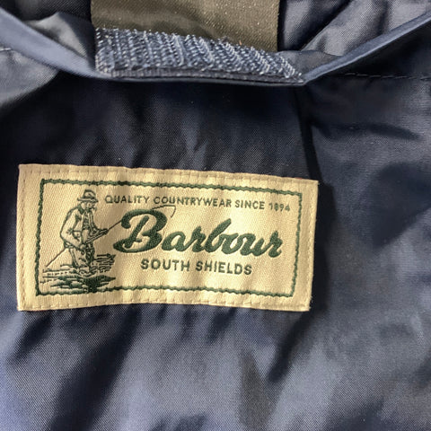 BARBOUR Size S Navy Quilted Polyester Jacket
