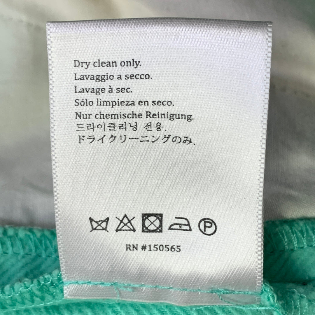 SIES MARJAN Size 30 Green Mint Twill Cotton Velvet Straight Casual Pants