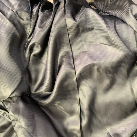 EMPORIO ARMANI Size 48 Navy Velvet Cotton Notch Lapel Sport Coat