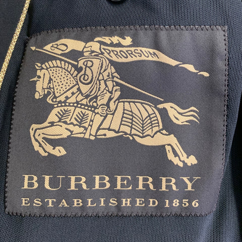 BURBERRY PRORSUM Size L Black Polyamide Blend Patch Pockets Zip Up Jacket