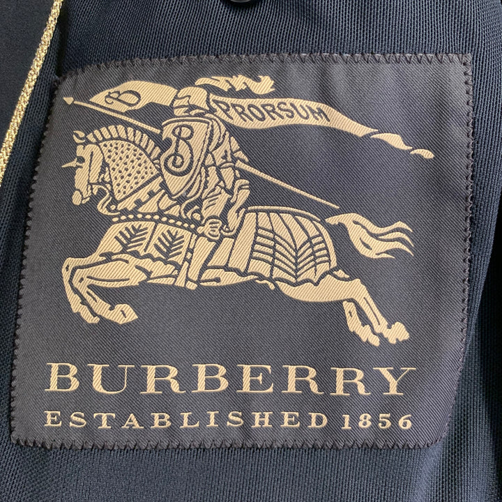 BURBERRY PRORSUM Size L Black Polyamide Blend Patch Pockets Zip Up Jacket
