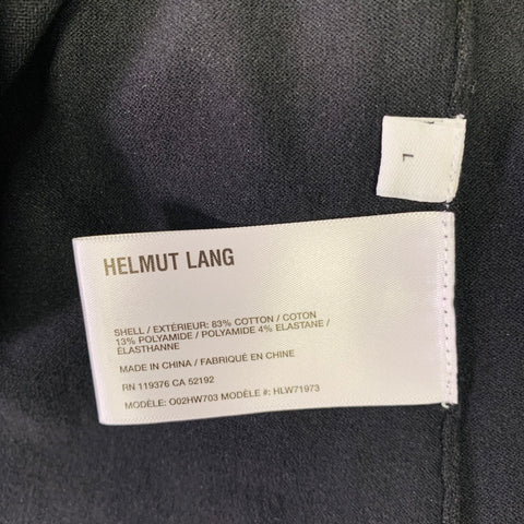HELMUT LANG Size L Black Cut Out Crew Neck Pullover