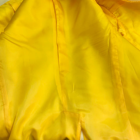 ALEXANDER MCQUEEN Size 42 Yellow Cotton Notch Lapel Single Button Sport Coat