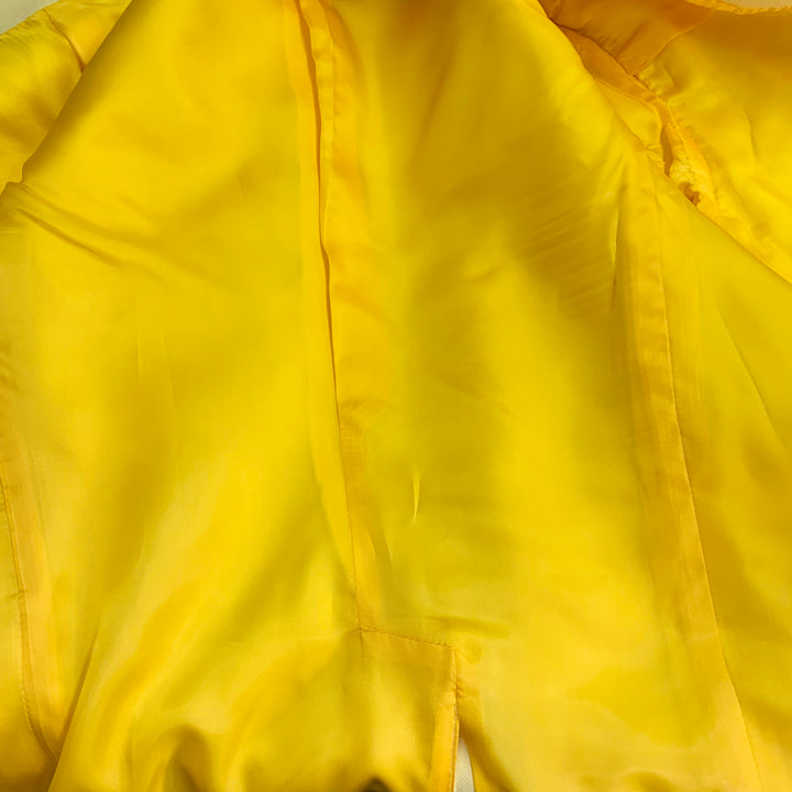 ALEXANDER MCQUEEN Size 42 Yellow Cotton Notch Lapel Single Button Sport Coat