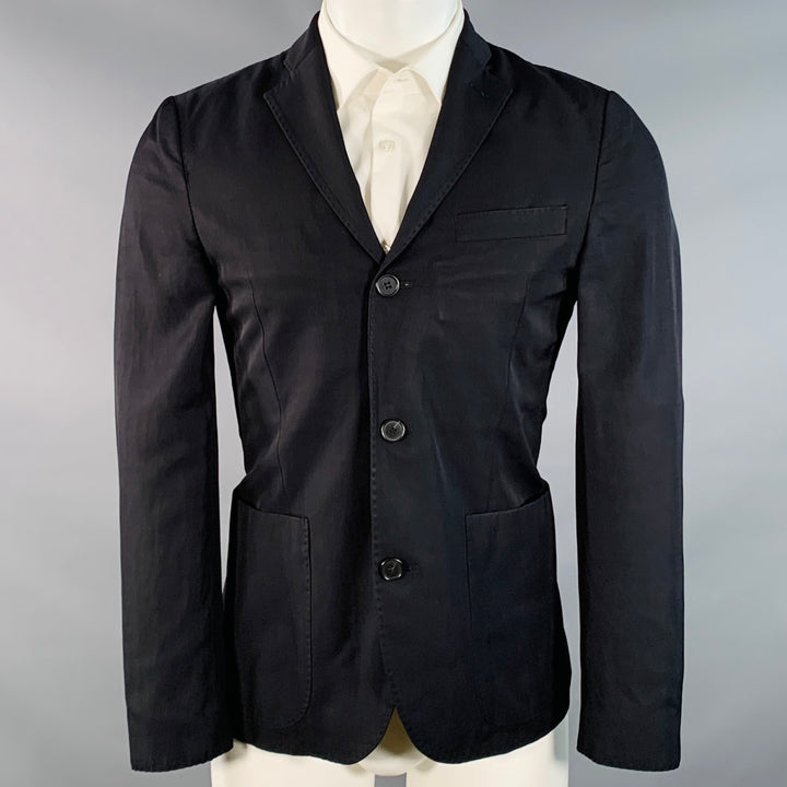 ACNE STUDIOS SS12 Size 34 Black Viscose Linen Cotton Sport Coat