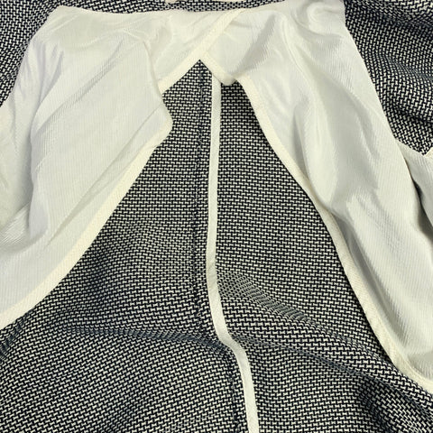 ARMANI COLLEZIONI Taille 40 Veste de sport en mélange de polyester texturé noir et blanc
