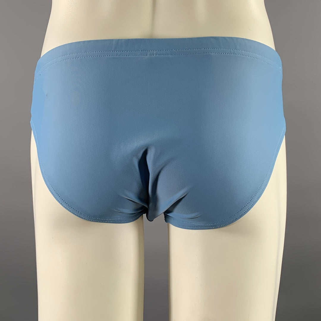 JACQUEMUS Size L Light Blue Polyamide Elastane Swim Brief