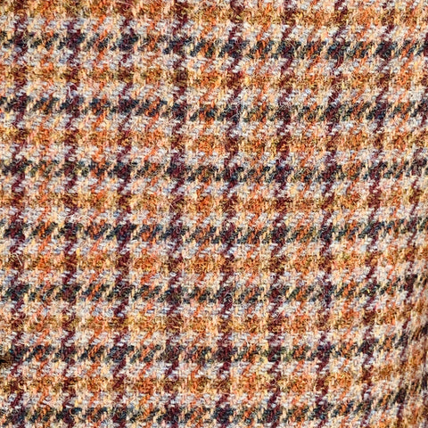 O'CONNELL'S Size 42 Long Brown Grey Houndstooth Wool Sport Coat