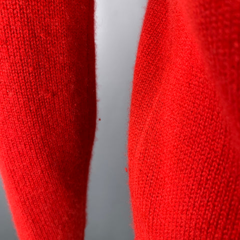 POLO by RALPH LAUREN Size XS Red Cashmere Knit 1/4 Zip Pullover