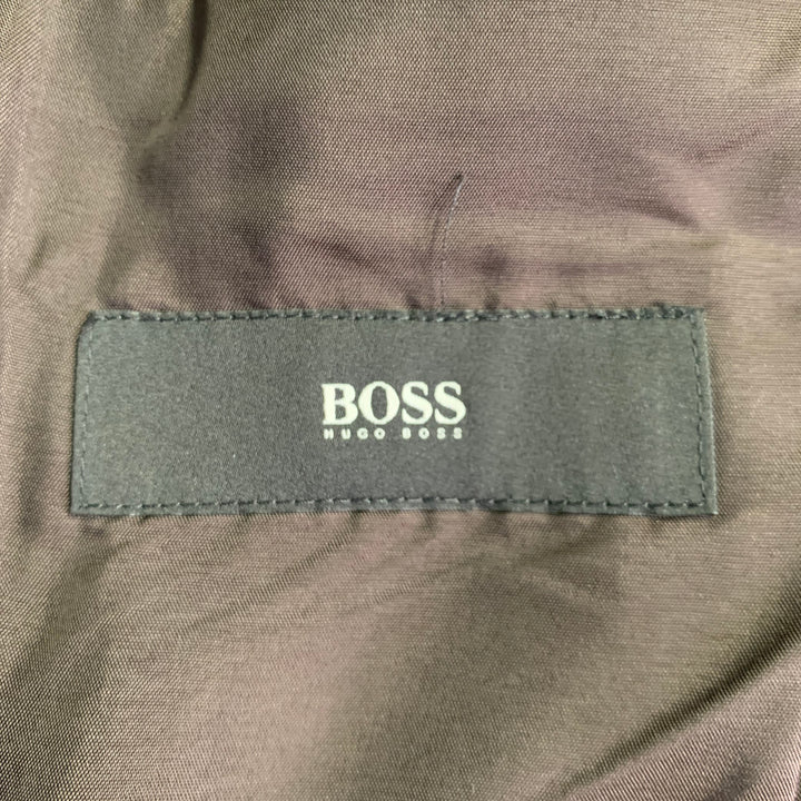 HUGO BOSS Size 42 Regular Grey Virgin Wool Notch Lapel Sport Coat