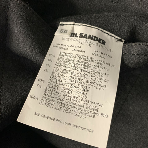 JIL SANDER Size 50 Black Virgin Wool Casual Pants