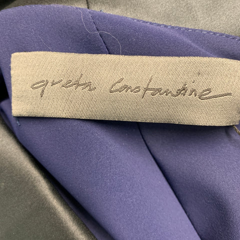 GRETA CONSTANTINE Talla M Blusa Poliamida Eastane Tejidos Mixtos Marino Negro