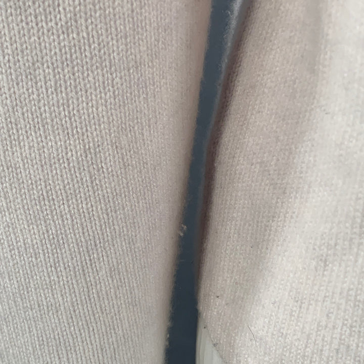 VINCE Size L Grey Light Knit Cashmere Crew Neck Pullover