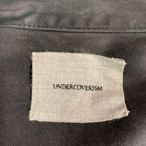 UNDERCOVERISM Size L Black Cotton Nylon Quilted Sleeves Trucker Jacket