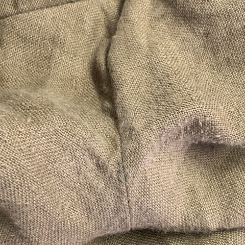 VELASCA Size 38 Green Olive Linen Pleated Dress Pants
