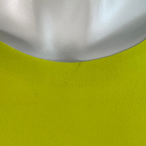 NORMA KAMALI Size S Yellow Neon Polyester Crew Neck Casual Top