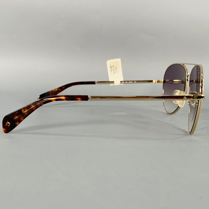 RAG & BONE Silver Metal Aviator Sunglasses